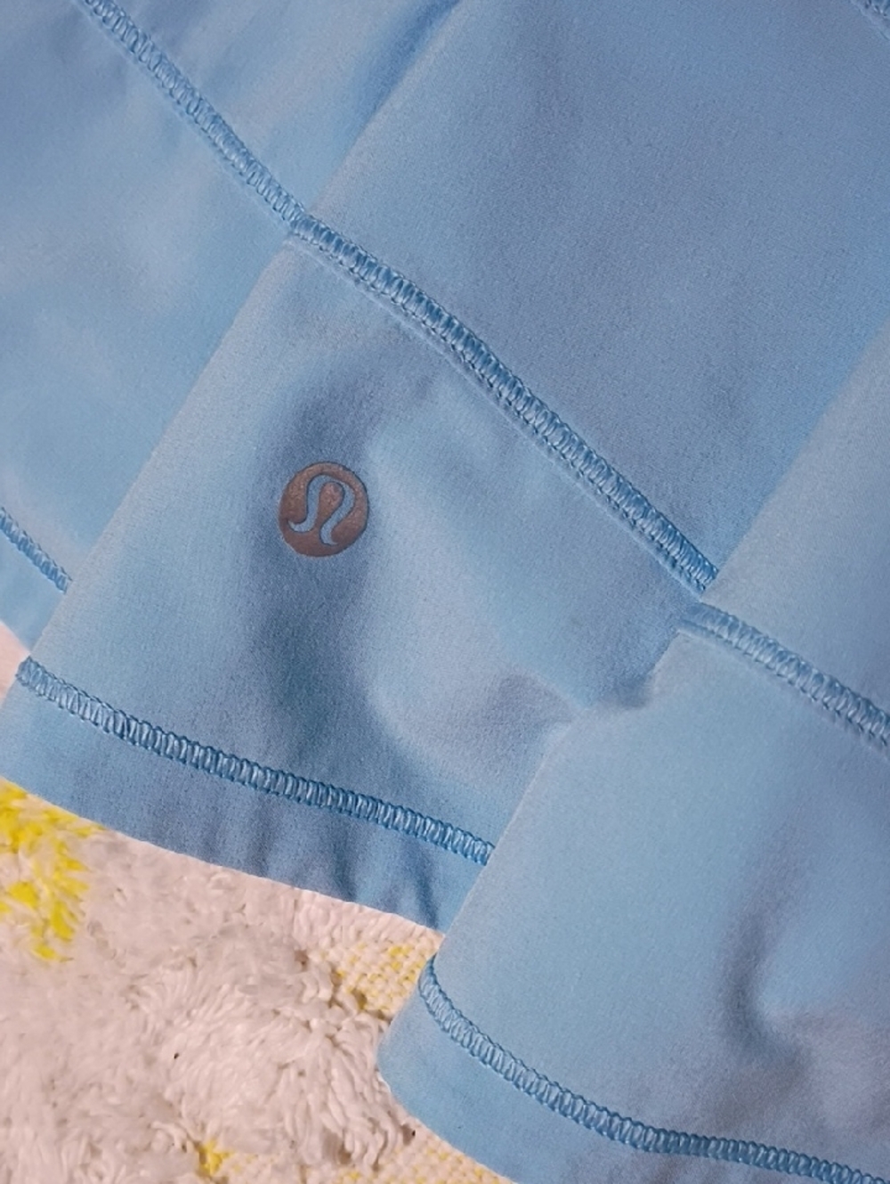 lululemon athletica Light Blue Athletic Short Skirt with Hidden Back Pocket - Picture 7 of 10